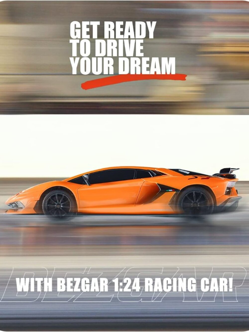 Remote Control Car Licensed RC, 1:24 Lambo Toy Car for Kids, Lambo Aventador SVJ - Picture 7 of 9